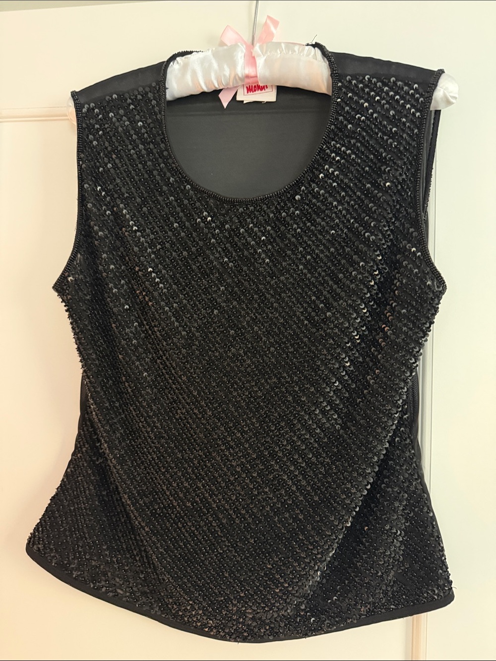 Mondi Black Sequin Sleeveless Camisole